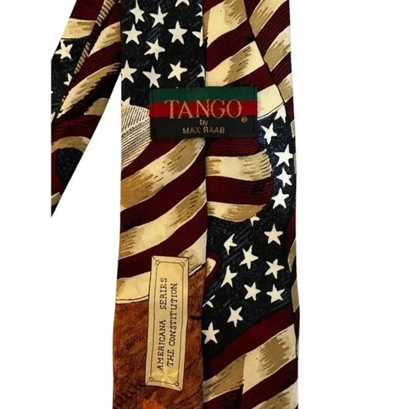 Tango By Max Raab Mens‎ American Series The Constitution Necktie One Size - Picture 6 of 6